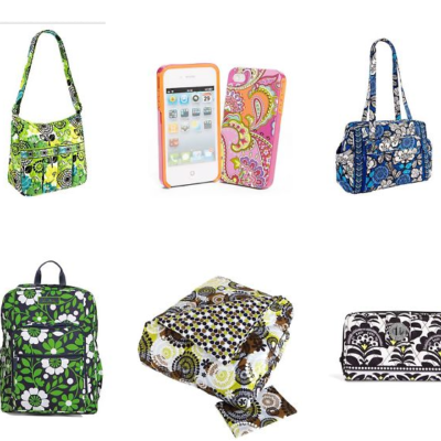 Huge Vera Bradley Sale: Items 60% Off + Extra 30% Off + Free Shipping