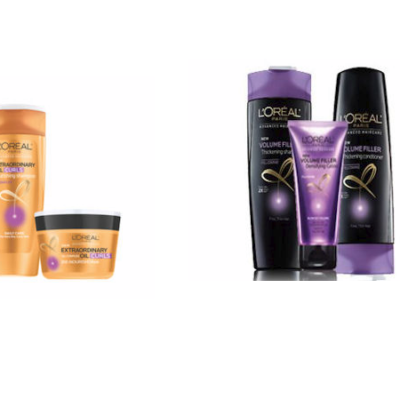 Free L’Oreal Shampoo, Conditioner & Treatment Sample Pack