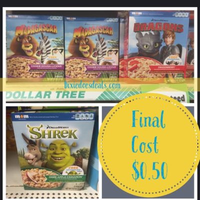 DreamWorks Instant Oatmeal 8 ct. Box Only $0.50: Dollar Tree Deal