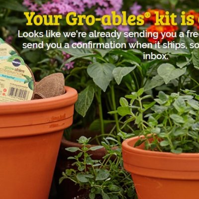 Free Gro-Ables 30 ct. Pod Kit + New Miracle Gro Coupon