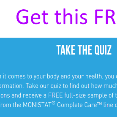 Free Full Size Sample of Monistat Chafing Relief Powder Gel