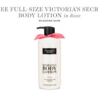 Hurry! Possible Free Victoria’s Secret Full Size Lotion