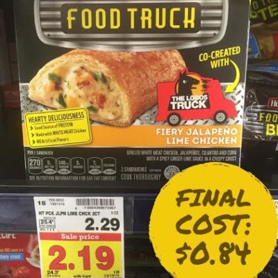Food Truck Hot Pockets Only $0.89 (Regular $2.29): Kroger Deal