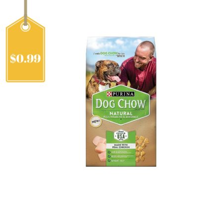 New High Value $4/1 Purina Naturals Dog Chow Coupon = $0.99 Dog Food