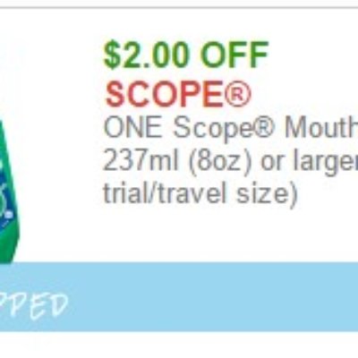 New $2/1 Scope Coupon = Better Than Free Mouthwash at CVS