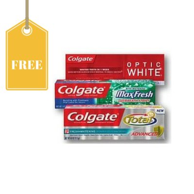 Free Colgate Optic White Toothpaste: Rite Aid Deal