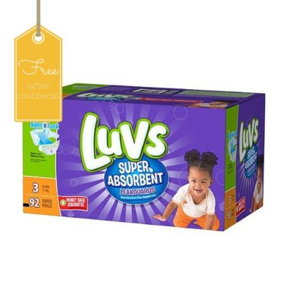 *HOT* Free Box of Luvs Diapers After Cashback
