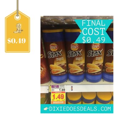 Lay’s Stax Only $0.49 (Regular $1.69): No Paper Coupons Needed