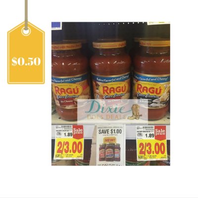 Ragu Pasta Sauce Only $0.50: Kroger Deal