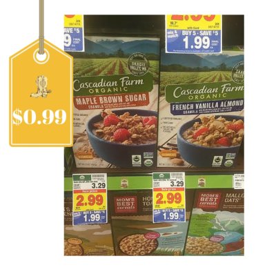 Cascadian Farm Organic Cereal Only $0.99: Kroger Deal