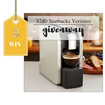 Enter to Win a Starbucks Verismo Coffee Maker