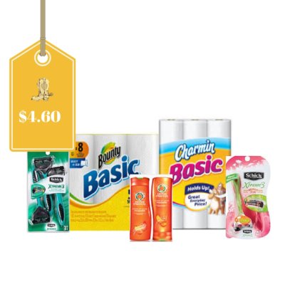 Bounty, Charmin, Schick and Herbal Essence Only $4.60 ($25.70 Value): Dollar General Deal- No Paper Coupons Needed