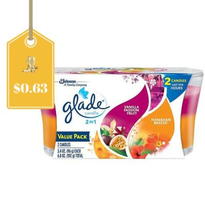 Offer Reset! Glade Candles Only $0.32 Each: Easy Walmart Deal