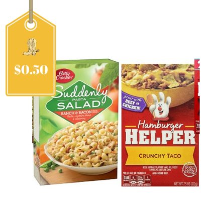 Hamburger Helper and Suddenly Salad Only $0.50 Each: Easy Dollar General Deal
