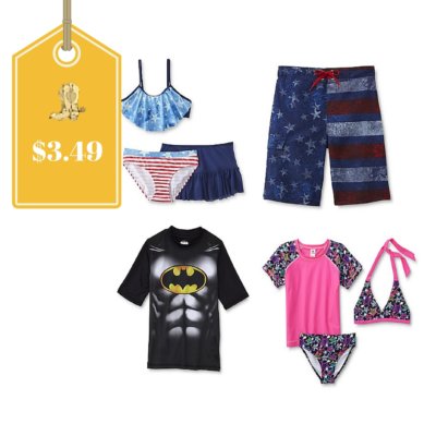 Kid’s Swimwear 50% Off + B1G1 Free = Three Piece Sets Only $5 (Regular $19.99), Rash Guards, Trunks and Cover Ups Only $3.25