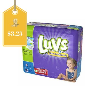 Luvs Diapers Only $3.25 a pack at Dollar General 6/25 Only