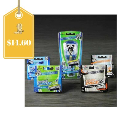 50% Off Pace Razors Trial Pack = 1 Handle and 18 Cartridges Only $14.60 Shipped