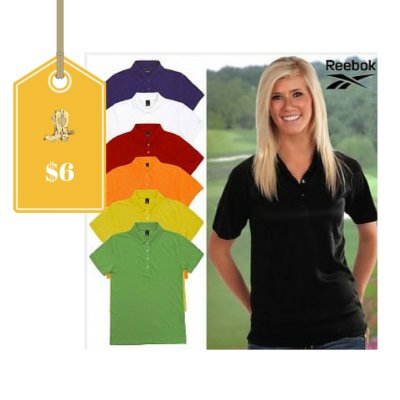 Reebok Women’s Platinum Cotton Polo Shirts Only $6 Shipped (Regular $25): Sizes XS – 4XL