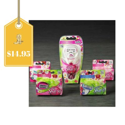 Shai Trial Pack 50% Off = 1 Handle and 16 Refills Only $14.95 Shipped