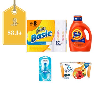 Pay $8.15 for $26 Worth of Tide, Bounty, Venus and Glade at Dollar General 6/25 Only