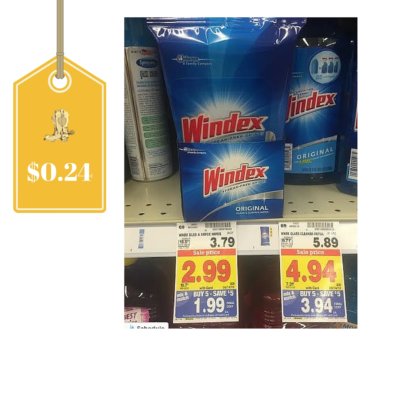 Windex Glass Cleaning Wipes Only $0.24 (Regular $3.79) at Kroger: Today Only
