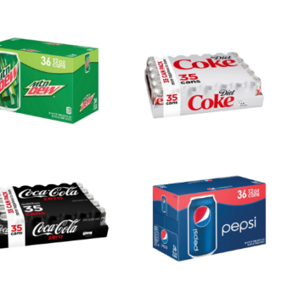 Coke and Pepsi 36 Cans Only $9.90 Shipped