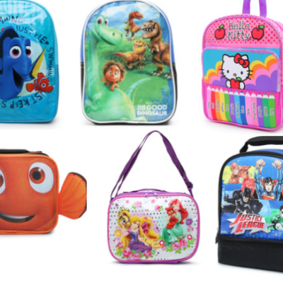 Backpacks and Lunch Boxes Only $3 Each