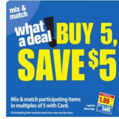 Kroger Buy Five Save $5 Mege Sale Best Deals and Coupon Matchups: Update List