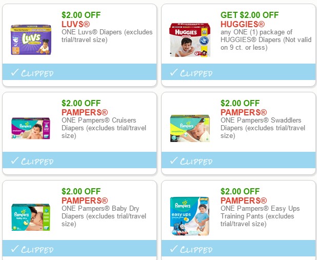 diaper coupons tax free weekend