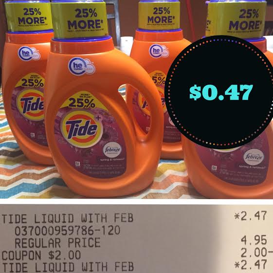 Tide Detergent 46 oz. Only 0.46 at Dollar General