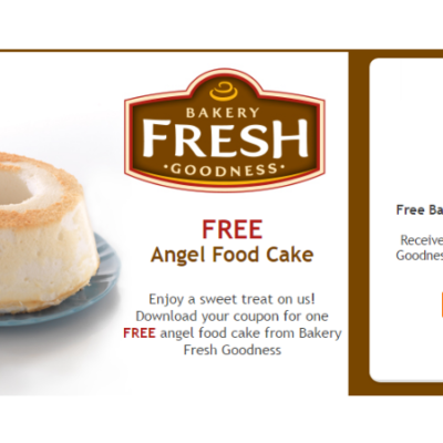 Free Bakery Fresh Angel Food Cake: Kroger Digital Coupon