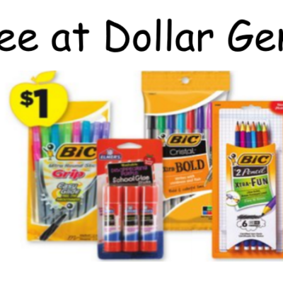 Free Bic Pens and Pencils at Dollar General
