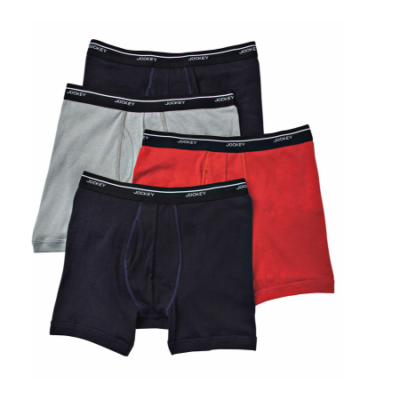 Jockey Mens Low-rise Boxer Brief – 4 Pack Only $7.99 Shipped (Regular $36)