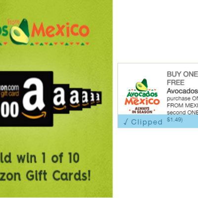*Rare* B1G1 Free Avocados Coupon + Enter to Win a $100 Amazon Gift Card