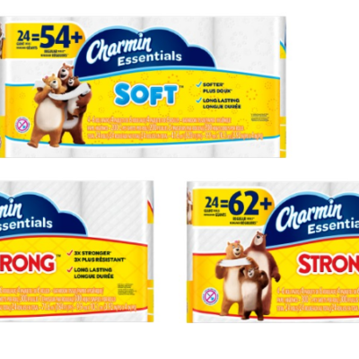 Charmin Toilet Paper 24 Giant Rolls (62+ Regular Rolls) as low as $8.53 Shipped