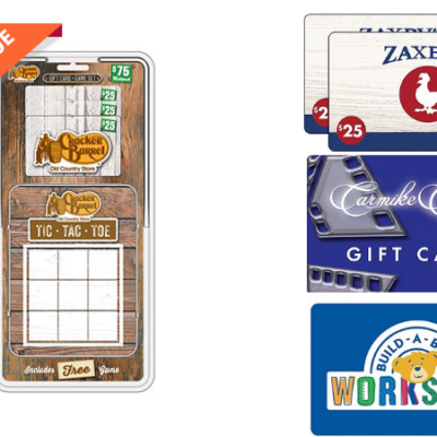 Three $25 Cracker Barrel Gift Cards Only $56.48 Shipped + More Gift Card Deals