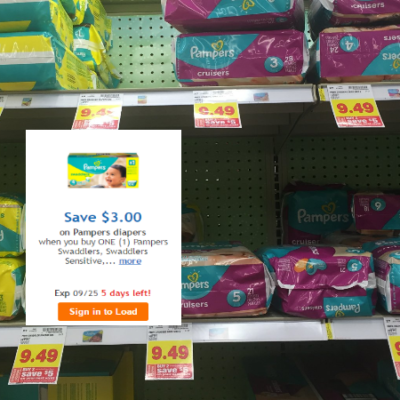 Pamper Diapers Only $3.99 at Kroger (No Paper Coupons Needed)