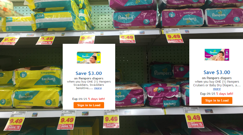Pamper Diapers Only $3.99 at Kroger (No Paper Coupons Needed)
