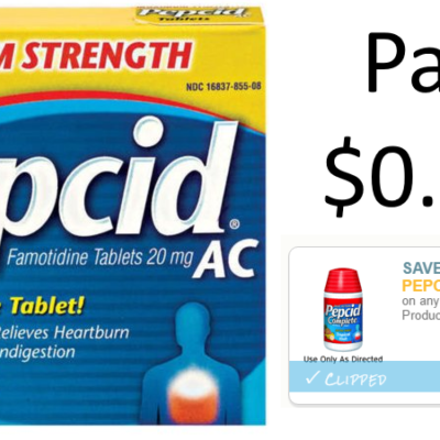 New High Value Pepcid Coupon = $0.44 Pepcid AC at Walmart
