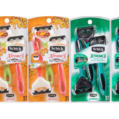 Schick Xtreme Razors 3 ct. Only $0.60 at Dollar General (Regular $4.85)