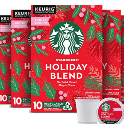 Starbucks Holiday Blend Medium Roast Coffee Single-Cup Coffee Deal!
