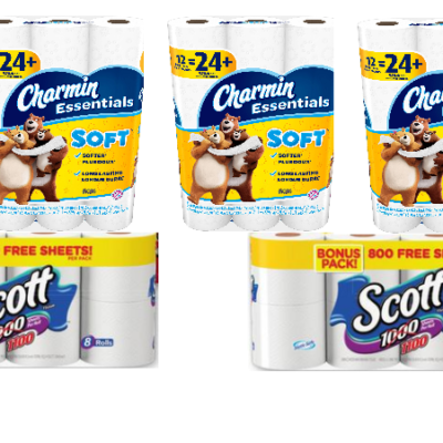 Score Big Packs of Scott and Charmin Bath Tissue for just $3.35 at Dollar General 9/10 Only