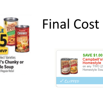 Campbell’s Homestyle Soup Only $0.50 at Food Lion