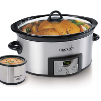 Crock-Pot Programmable 6-Quart Slow Cooker w/Dipper & Recipe Book Only $32 (Regular $79.99)