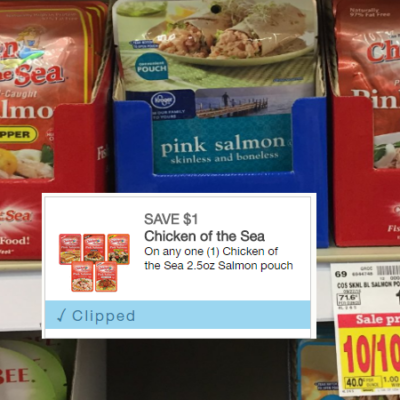Free Chicken of The Sea Salmon Pouches at Kroger