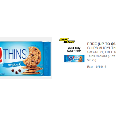 Free Chips Ahoy Thins Dollar General Digital Coupon: Load Today Only