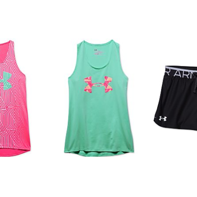 Girl’s Under Armour Tanks and Shorts Only $6.99 (Regular $19.99)
