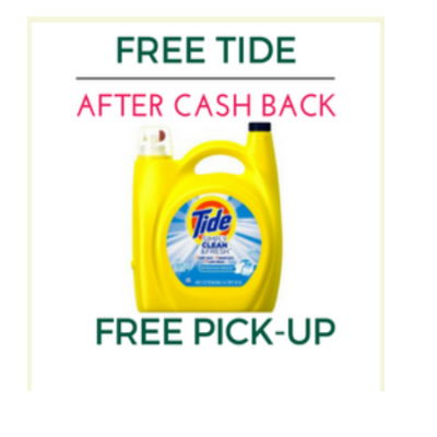 Free Huge Bottle of Tide Simply After Cash Back for New Members