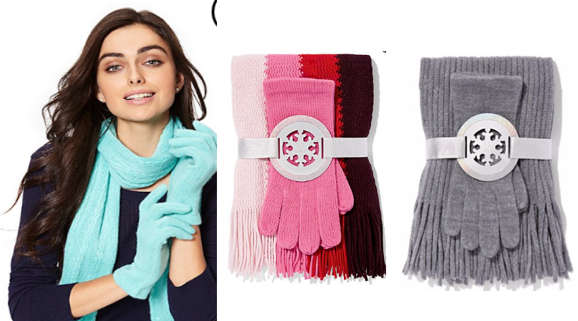 new york and company scarf and glove set