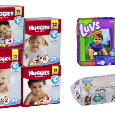 Huggies Catalina Double Dip at Kroger = Five Packs Diapers and One Wipes Only $3.64 Total